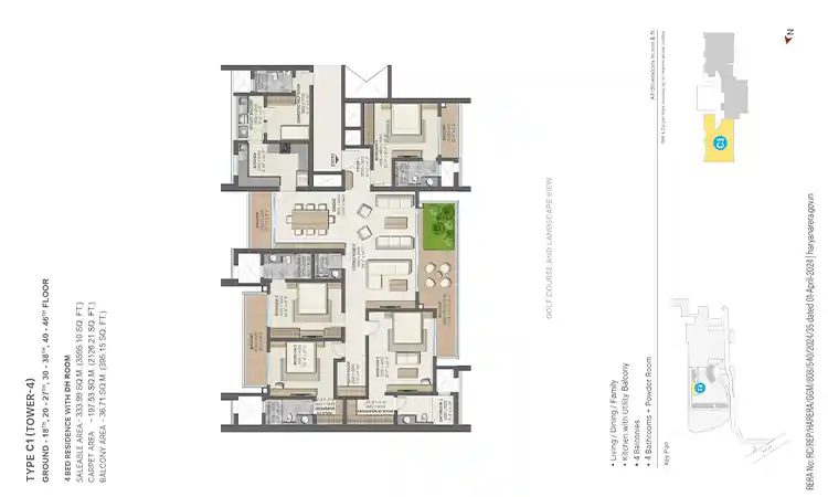 sobha aranya sector 80 gurgaon floor plan